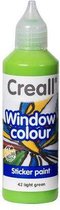 Creall Glass - verre autocollant peinture vert clair 1 bouteille - 80 mililitre 20542