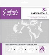 Crafter's Companion - 3D Layering stencil - Carte Postale