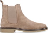 Sacha - Dames - Taupe suède chelsea boots - Maat 44