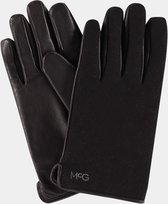 McGregor New York Melton Gloves | Zwarte Leren handschoenen | Maat S-M |