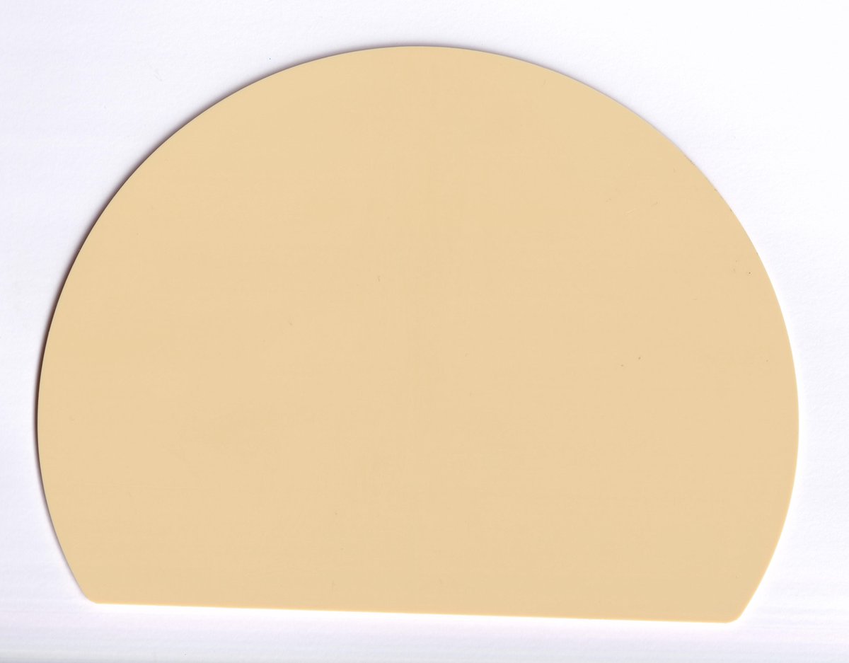 deegkrabber halfrond kunststof crème 198 x 149 mm