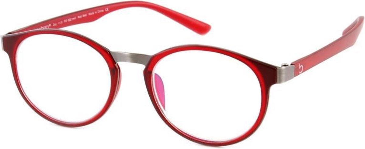 Multifocale OZY leesbril rood +1.5