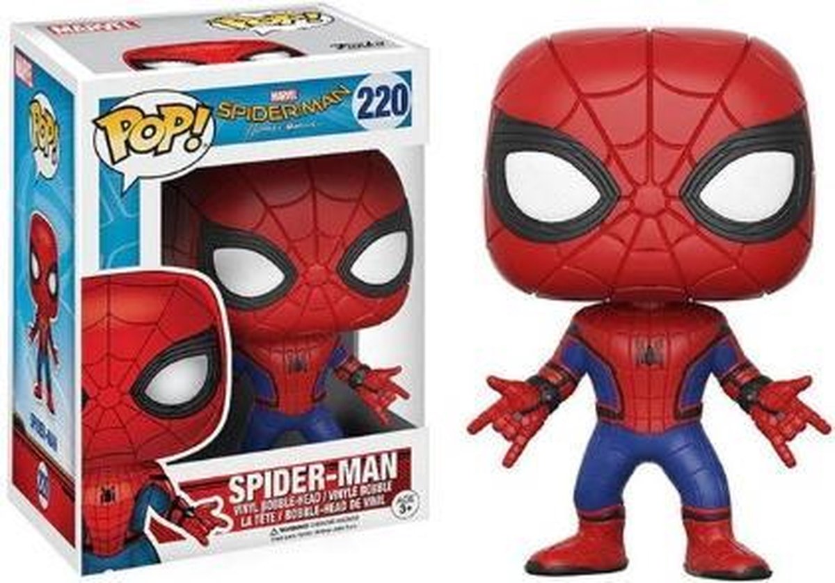 POP Spider-man - Spider man - Funko pop Spiderman - Marvel Avengers - Vinyl Actiefiguur - Peter Parker - 220 - Pop Spiderman