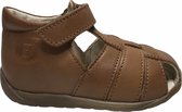 Falcotto velcro effen gesloten lederen sandalen Livingston cognac mt 24