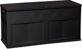 Opbergbox kussenbox, antraciet, waterdicht, zwart, 320 L, 119 x 46 x 60 cm