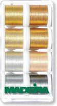 Madeira Metallic Smooth Borduurgaren Zilver - Goud 8 x 200 m