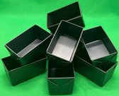Mini bakblikjes - per 10 stuks - 8x5x4 cm (LxBxH) -staal
