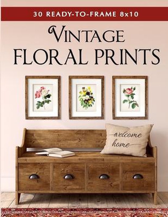 30 Ready to Frame 8x10 Vintage Floral Prints - cover
