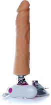Power Escorts - Vibrator - Ultra Realistisch - Perfect Vibratie - 12 functies - Met afstand bediening - 26 cm - Beige
