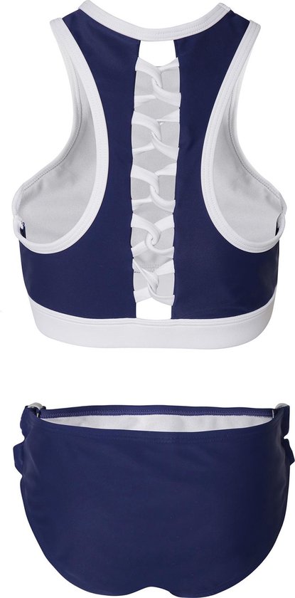 Bikini sport met gevlochten detail- Navy 128-134