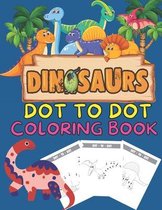 Dinosaurs dot to dot coloring book
