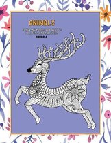 Mandala Coloring Books for Adults for Pens and Markers - Animals
