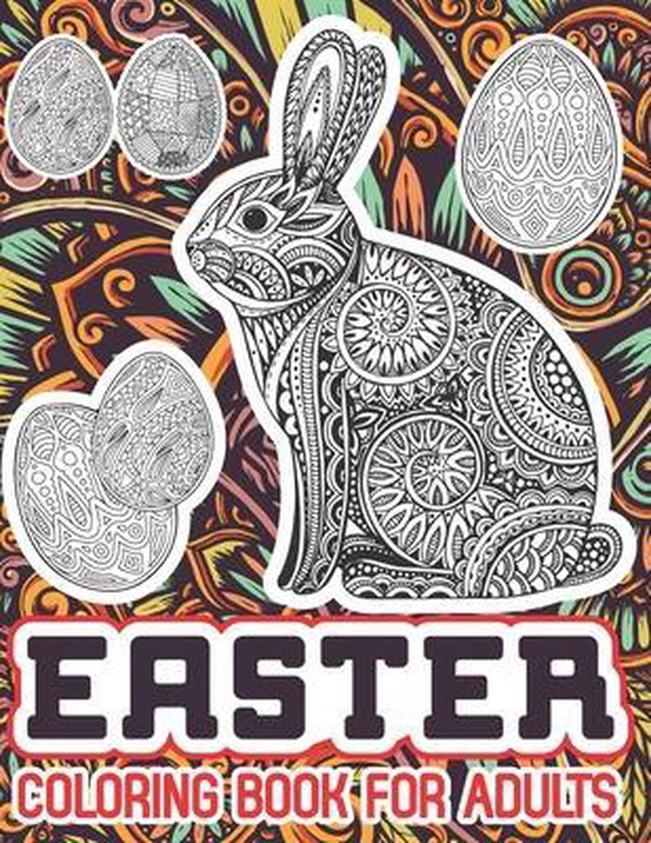 Easter Coloring Book For Adults van