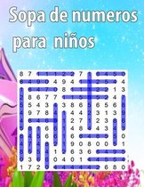 Sopa de numeros para ninos