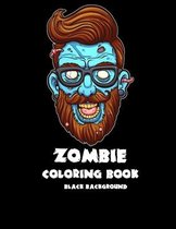 Zombie coloring book: Black Background