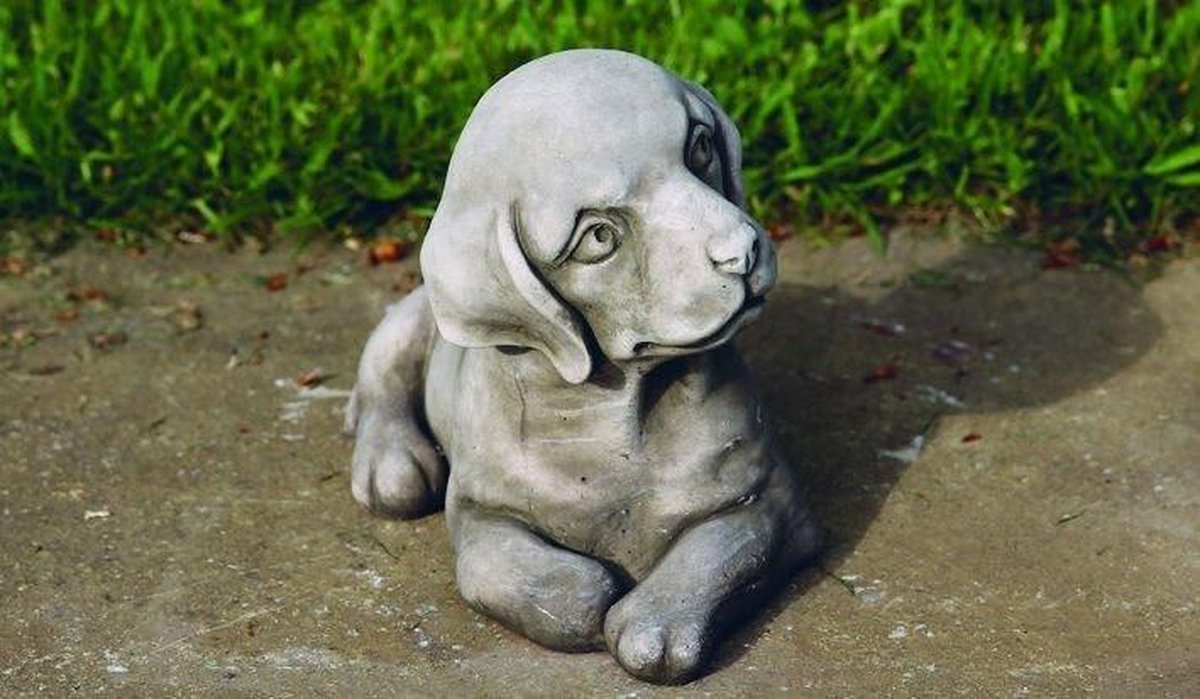 Tuinbeeld Puppie Hond | Stenen Beelden Dieren Beelden | Stenen Honden Beelden | 1...