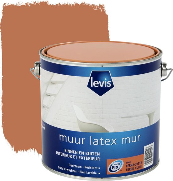 Levis Muur Latex mat terracotta 2,5 L