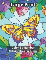 Large Print Color By Number Coloring Book For Senior