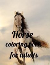 Horse coloring book for adults