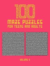 100 Maze Puzzles for Teens and Adults