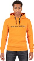 WRONG FRIENDS - MONACO MESH HOODIE ORANJE - x-large