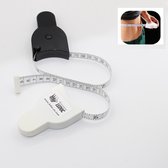 Set van 2 lintmeters / Rolmaten BMI om de Taille te meten . 1 zwart + 1 Wit Rolmaat 150cm