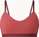adidas Performance All Me sport bh met light support - licht rood - Maat S