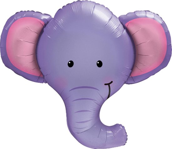 Foto: Folat folieballon olifant 99 cm folie paars