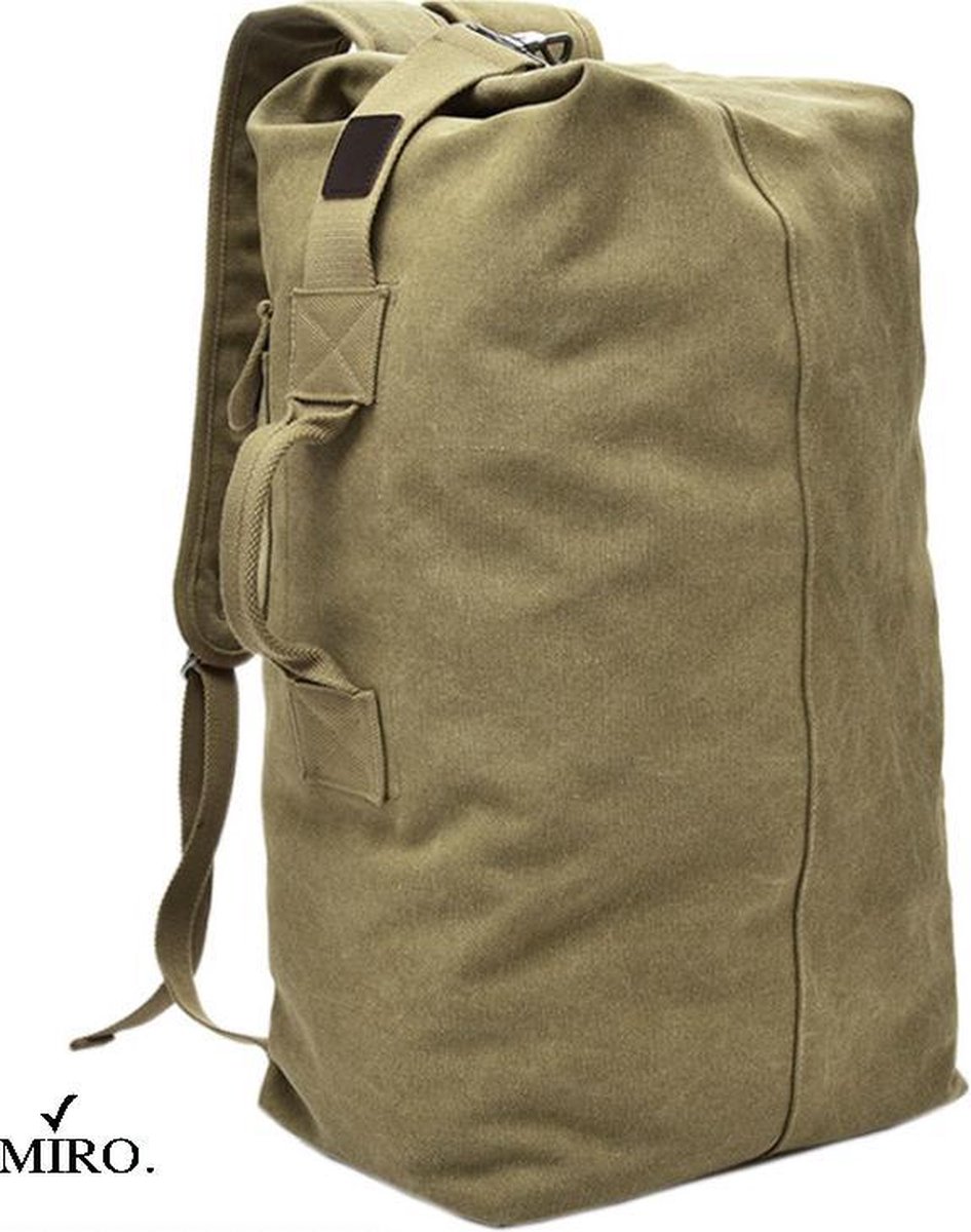 MIRO Luxe Rugzak - Rugtas - Backpack - Grote Capaciteit - Met Zip - 50 Liter - Bruin