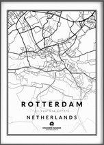 Citymap Rotterdam 30x40 Stads poster