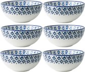 Schaaltjes 6 stuks - Ø 13 cm - dessert schaaltjes - kommen - Delfts blauw