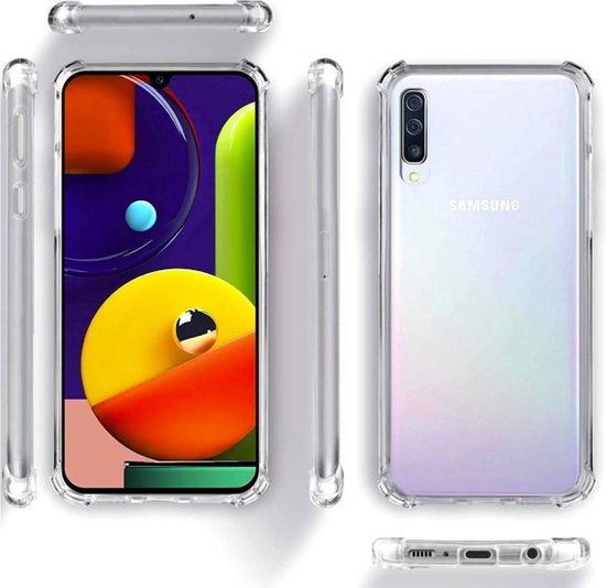 Samsung Galaxy A50 hoesje - Galaxy A50 shock case transparant - galaxy a50  hoesjes -... | bol.com