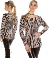 Knuffelzachte Fashion Pullover Beige - One Size L / XL
