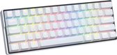 Kemove Snowfox - Qwerty - Mechanische Gaming Toetsenbord - Bluetooth - Hot Swappable - Gateron Brown Switch - Wit Kleur