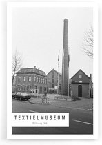 Walljar - Textielmuseum '86 II - Muurdecoratie - Poster met lijst