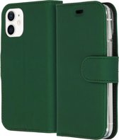 GSMNed - Wallet Softcase iPhone 12 mini – hoogwaardig leren bookcase groen - bookcase iPhone 12 mini groen - Booktype voor iPhone groen