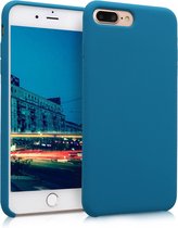 kwmobile telefoonhoesje voor Apple iPhone 7 Plus / 8 Plus - Hoesje met siliconen coating - Smartphone case in petrol