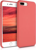 kwmobile telefoonhoesje geschikt voor Apple iPhone 7 Plus / iPhone 8 Plus - Hoesje met siliconen coating - Smartphone case in mat fuchsia