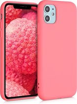 kwmobile telefoonhoesje voor Apple iPhone 11 - Hoesje voor smartphone - Back cover in neon koraal