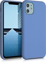 kwmobile telefoonhoesje voor Apple iPhone 11 - Hoesje met siliconen coating - Smartphone case in azuurblauw