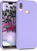 kwmobile telefoonhoesje geschikt voor Huawei P20 Lite - Hoesje met siliconen coating - Smartphone case in lavendel