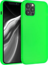 kwmobile telefoonhoesje voor Apple iPhone 12 Pro Max - Hoesje voor smartphone - Back cover in neon groen