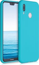 kwmobile telefoonhoesje geschikt voor Huawei P20 Lite - Hoesje voor smartphone - Back cover in ijsblauw