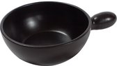 Fonduepan aardewerk zwart 21 cm x 7,8 cm