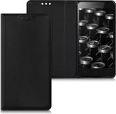 kwmobile hoesje voor Lenovo C2 (5") - Flip cover van imitatieleer - Smartphone beschermhoes in zwart