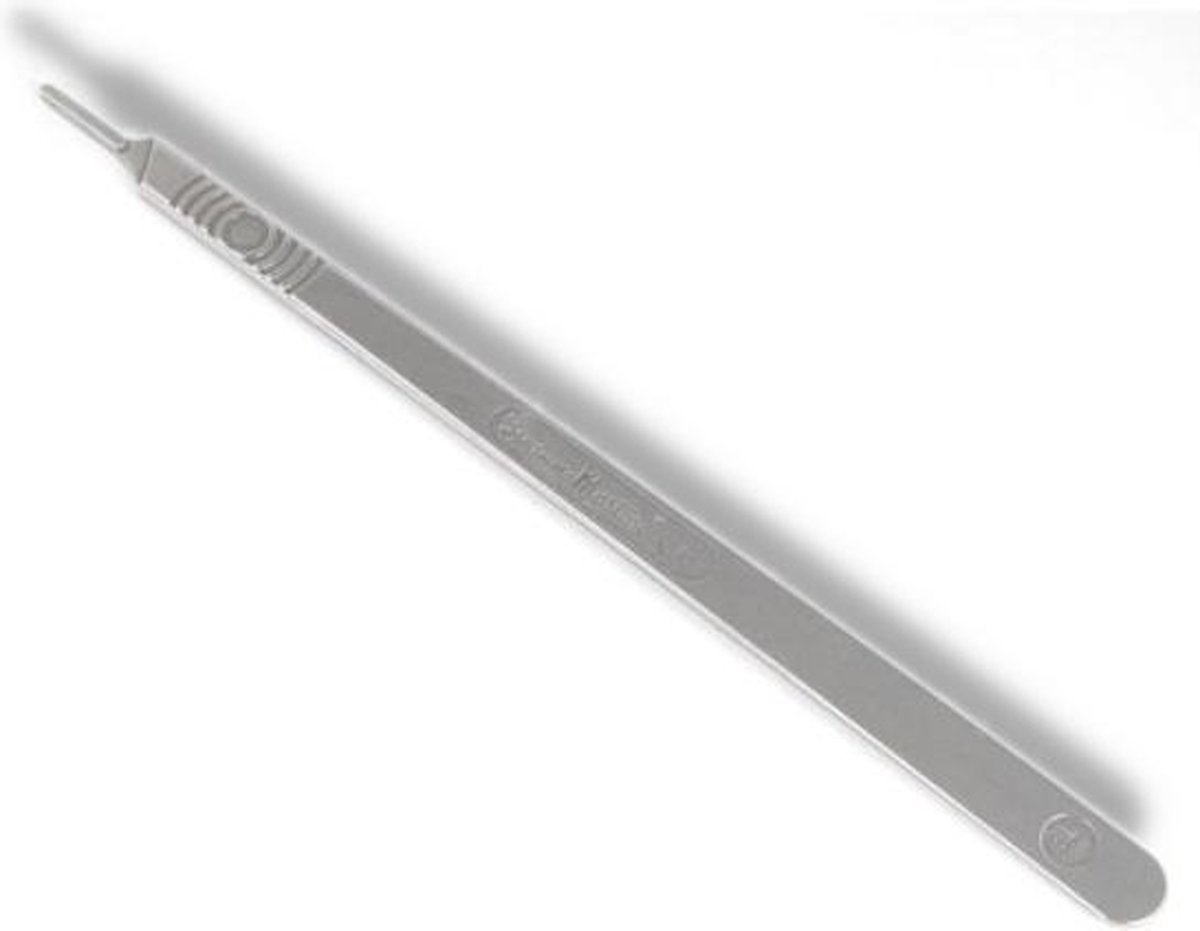 Goedkoopste Swann Morton Scalpelhandvat heft 3L (extra lang) nummer 3 Swann Morton - RVS - Extra lange scalpelhouder / meshouder - Nummer 3