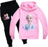 Trainingspak- Outfit - Meisjes - Roze - Maat 100