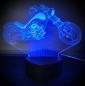 "MOTORBIKE CHOPPER"  3D led lamp