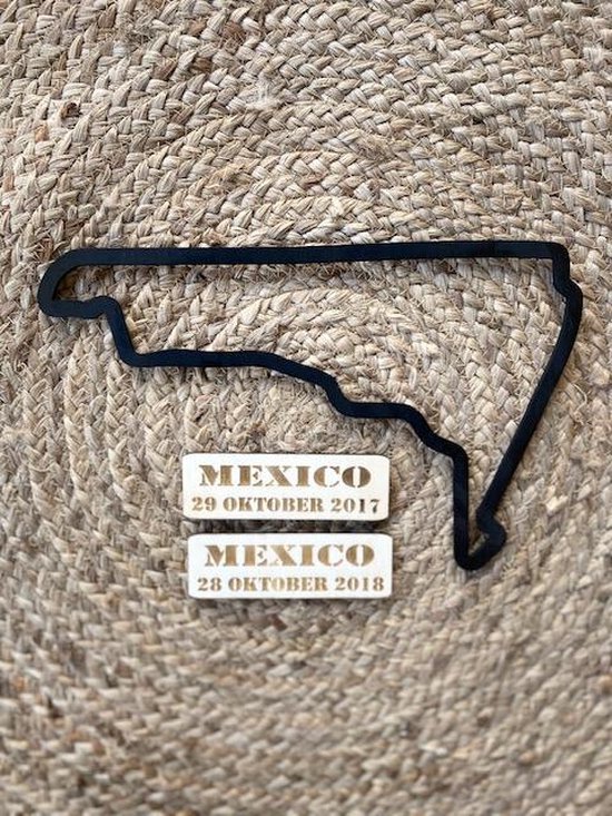 Muur- wanddecoratie F1 circuit / Circuit Mexico / Autódromo Hermanos Rodríguez / Formule 1 / race