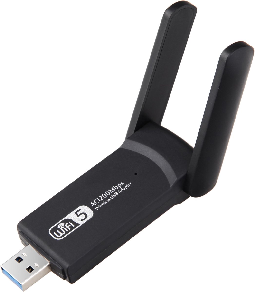 WiFi adapter USB - 1200Mbps 5GHz - Dual Antenne | bol.com